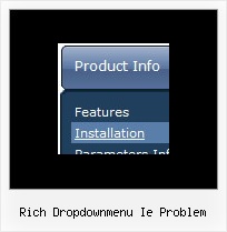 Rich Dropdownmenu Ie Problem Sample Horizontal Menu Bar