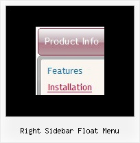 Right Sidebar Float Menu Dhtml Tree Slide