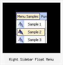 Right Sidebar Float Menu Creating Drop Down Menu With Code