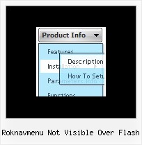 Roknavmenu Not Visible Over Flash Drop Down Menu Navigation