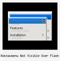 Roknavmenu Not Visible Over Flash Horizontal Menu Frame