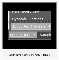 Rounded Css Select Dhtml Javascript Navi Samples