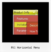 Rtl Horizontal Menu Menu Dynamique Horizontal Frame