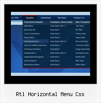 Rtl Horizontal Menu Css Javascript Menu Over Frames