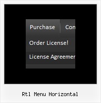 Rtl Menu Horizontal Hide Frame In Javascript