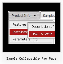 Sample Collapsible Faq Page Position Of Item In Html