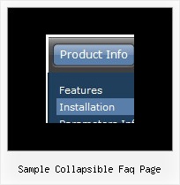 Sample Collapsible Faq Page Show Pop Up Menu