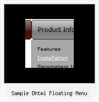 Sample Dhtml Floating Menu Scripts Menu Desplegable