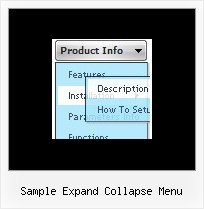 Sample Expand Collapse Menu Collapsible