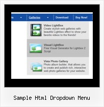Sample Html Dropdown Menu Popup Menus