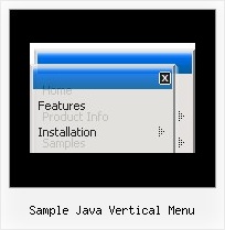 Sample Java Vertical Menu Floating Javascript Navbar