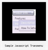Sample Javascript Transmenu Createpopup Menu