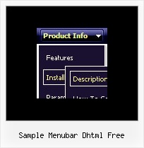 Sample Menubar Dhtml Free Menu Popup Dhtml