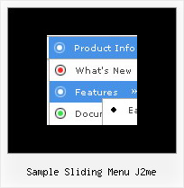 Sample Sliding Menu J2me Web Part Menu