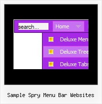 Sample Spry Menu Bar Websites Ejemplos