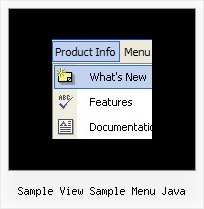 Sample View Sample Menu Java Vertical Menu Js