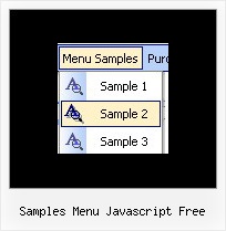 Samples Menu Javascript Free Vertical Menu Sample Site