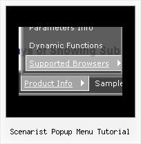 Scenarist Popup Menu Tutorial Java Script Menubar