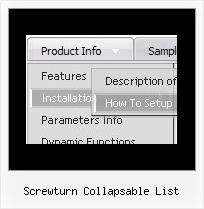 Screwturn Collapsable List Javascript Dhtml Collapse
