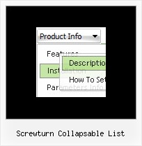 Screwturn Collapsable List Dhtml Drop Down