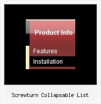 Screwturn Collapsable List Menu Examples Java Script