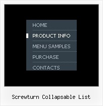Screwturn Collapsable List Ready Made Popup Menu Using Javascript