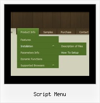 Script Menu Html Menu Pop Up