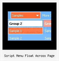 Script Menu Float Across Page Frames Menu