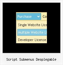 Script Submenus Desplegable Dynamic Menu Example