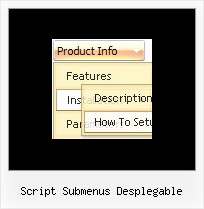 Script Submenus Desplegable Horizontal Scrolling Menu