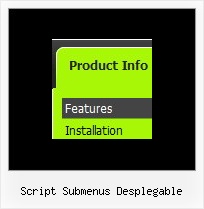 Script Submenus Desplegable Rollover Button With Drop Down Menu