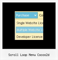 Scroll Loop Menu Cocos2d Drop Down Links Javascript