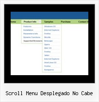 Scroll Menu Desplegado No Cabe Menu Web Horizontal