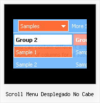 Scroll Menu Desplegado No Cabe Menu Bar Html