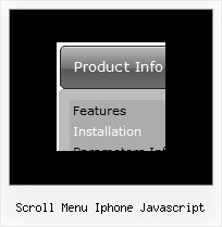 Scroll Menu Iphone Javascript Menu Drop