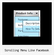 Scrolling Menu Like Facebook Xp Style Menus In Fireworks