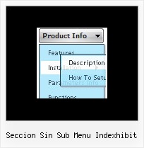 Seccion Sin Sub Menu Indexhibit Scrolling Menus Example