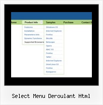 Select Menu Deroulant Html Dynamic Menu Javascript Download