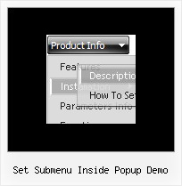 Set Submenu Inside Popup Demo Vertical Menu Dhtml Web Design