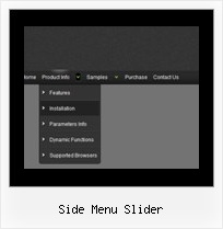 Side Menu Slider Web Navigation Design