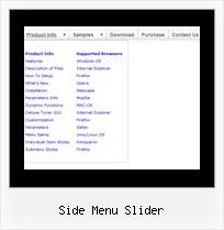 Side Menu Slider Web Design Bar