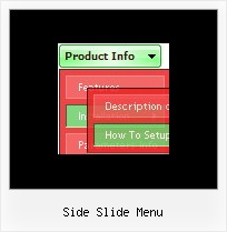 Side Slide Menu Horizontal Menu Css