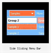 Side Sliding Menu Bar Mouse Over Html Menu
