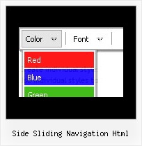 Side Sliding Navigation Html Code For Drop Down Menu In Js