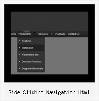 Side Sliding Navigation Html Dynamique Html