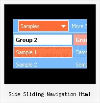Side Sliding Navigation Html Tab Menu With Javascript