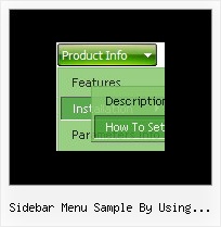 Sidebar Menu Sample By Using Jquery Top Navigation