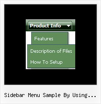 Sidebar Menu Sample By Using Jquery Menue Maker