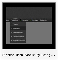Sidebar Menu Sample By Using Jquery Dhtml Menu Tuner Trial Version Reminder