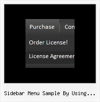 Sidebar Menu Sample By Using Jquery Dhtml Mouseover Xp